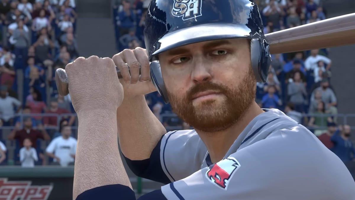 San Diego Studio graphics producer Michael McDonald as a player in MLB The Show 23 using the new Face Scan feature