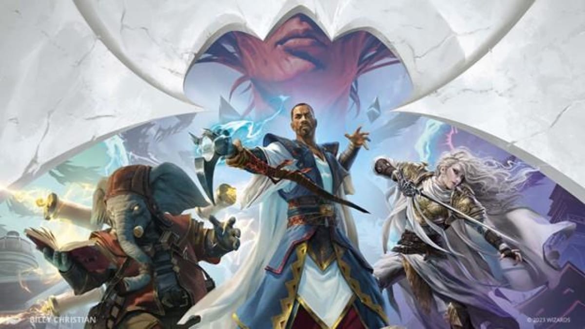 Official artwork of characters and planeswalkers from March of the Machine