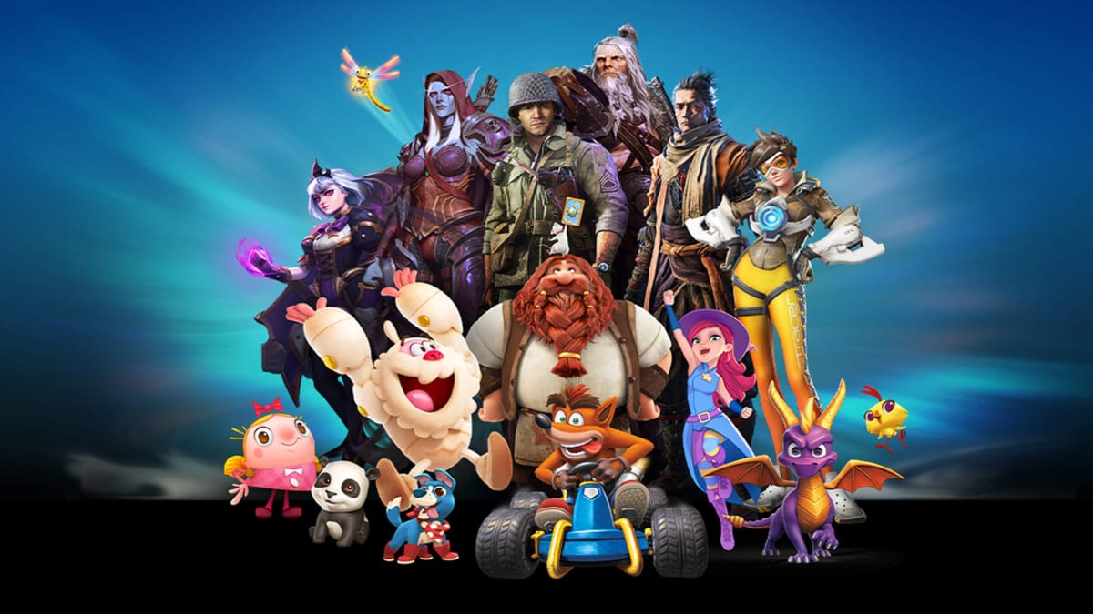 Some of Activision Blizzard's most famous characters, including Crash Bandicoot, Spyro the Dragon, and Overwatch's Tracer