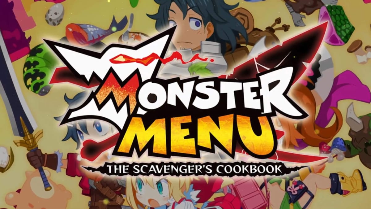 Key art and a logo for Monster Menu: The Scavenger's Cookbook