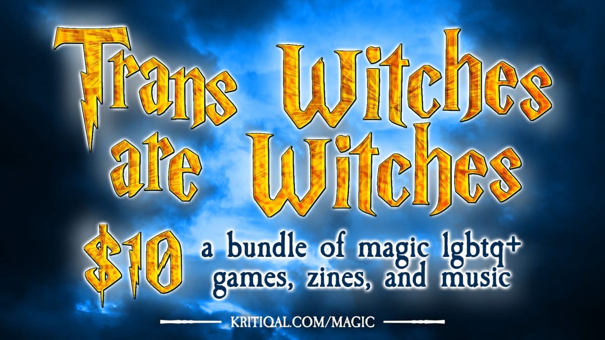 The logo for the Trans Witches are Witches bundle