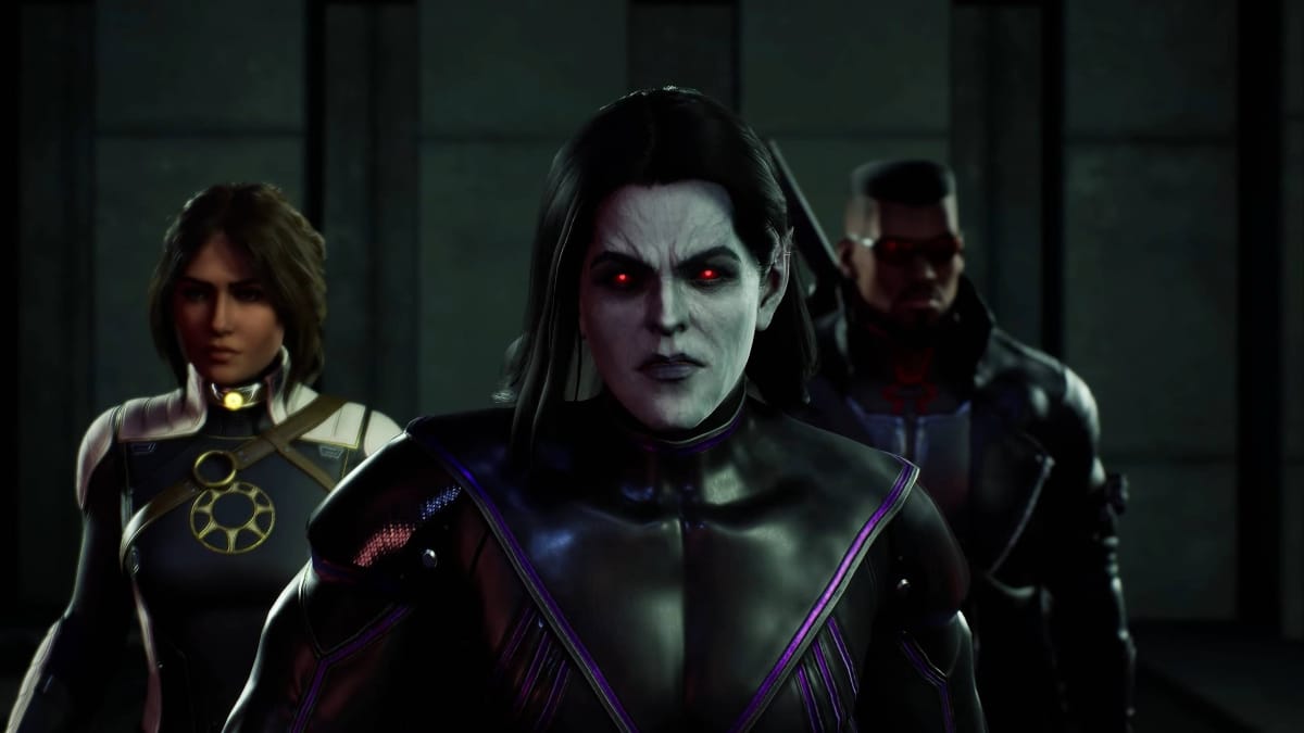 Morbius in Marvel's Midnight Suns alongside Blade and the Hunter
