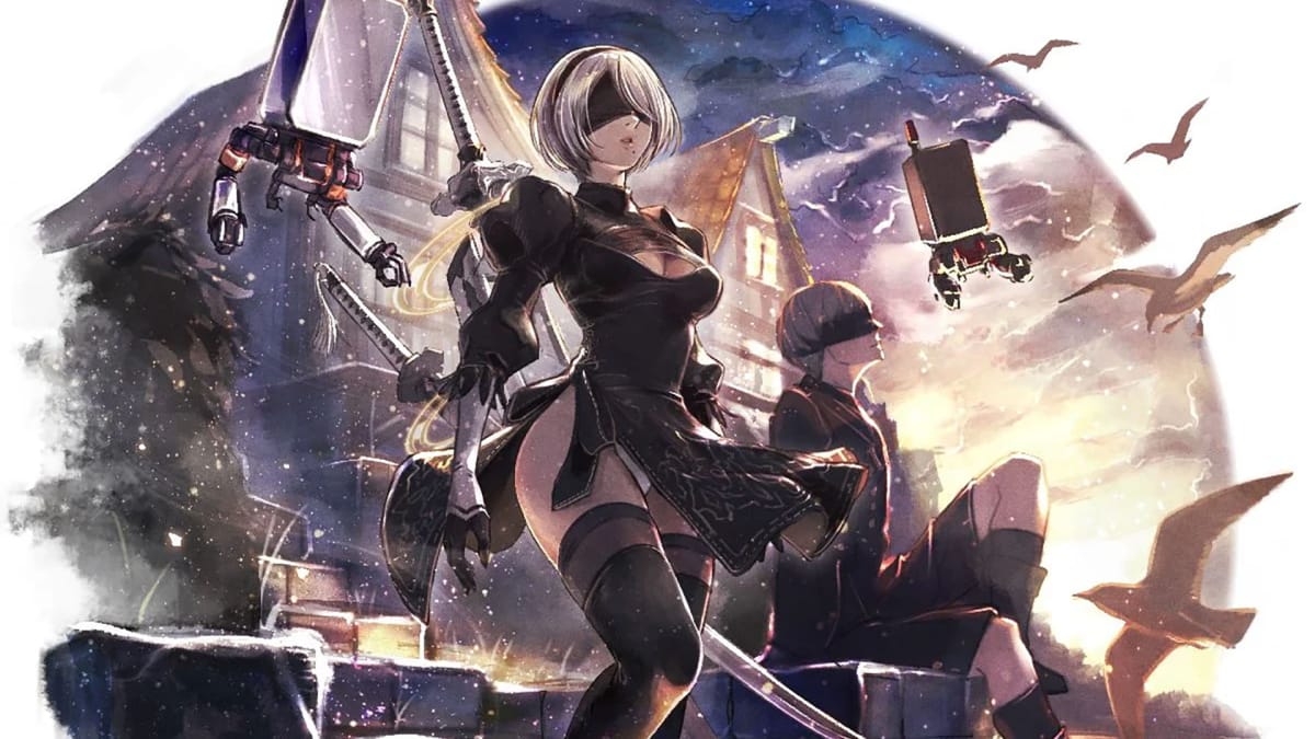 Octopath Traveler Champions of the Continent NieR Automata 2B & 9S Artwork
