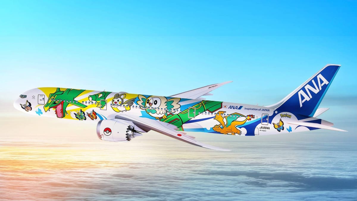 Pokemon Pikachu Jet ANA Boeing 787-9 Dreamliner