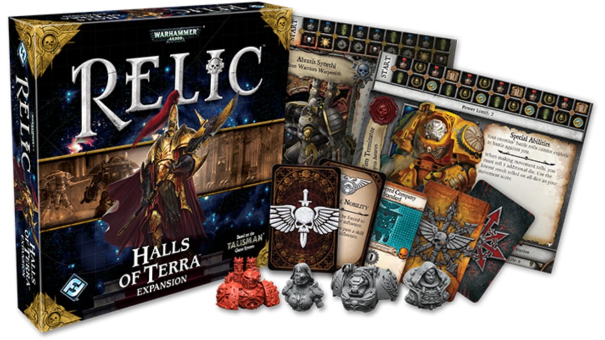Relic Halls of Terra Expansions Covert Art and Contents 