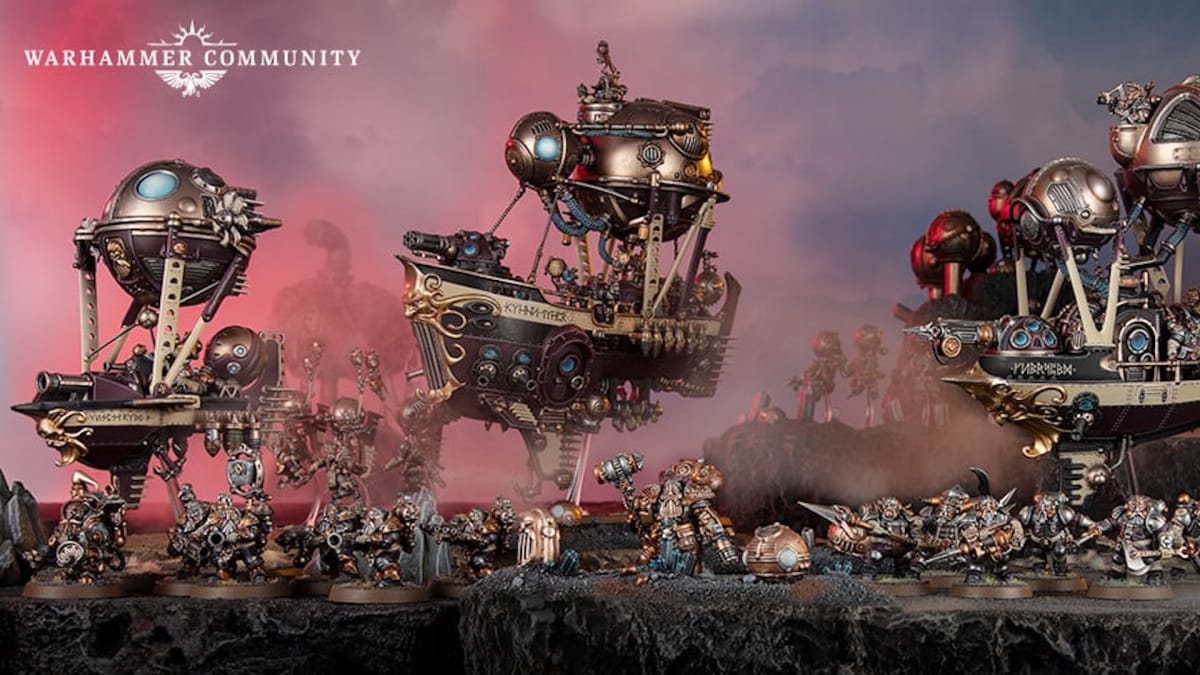 An image of the Kharadron Overlords miniatures for Warhammer Age of Sigmar