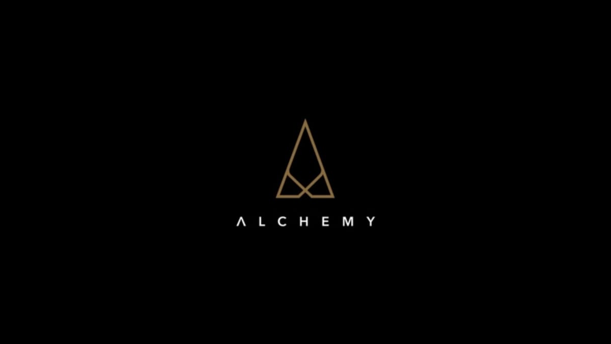 The logo for Alchemy RPG on a black background