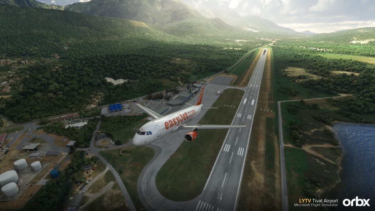 Microsoft Flight Simulator Tivat Airport Screenshots by Orbx