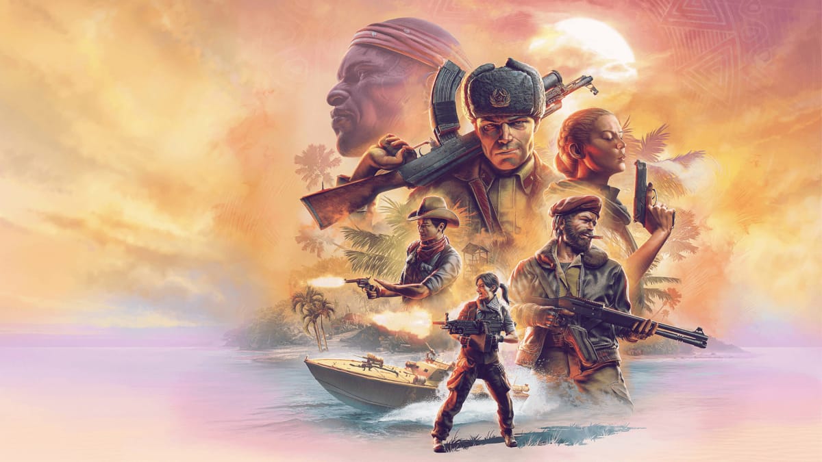 Key art for Jagged Alliance 3 depicting several of its characters