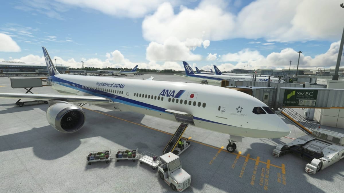 Microsoft Flight Simulator 787 in Tokyo Narita