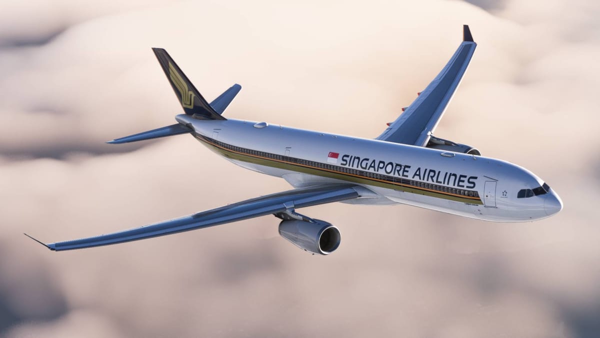 Microsoft Flight Simulator Airbus A330 by Aerosoft in Singapore Airlines Livery