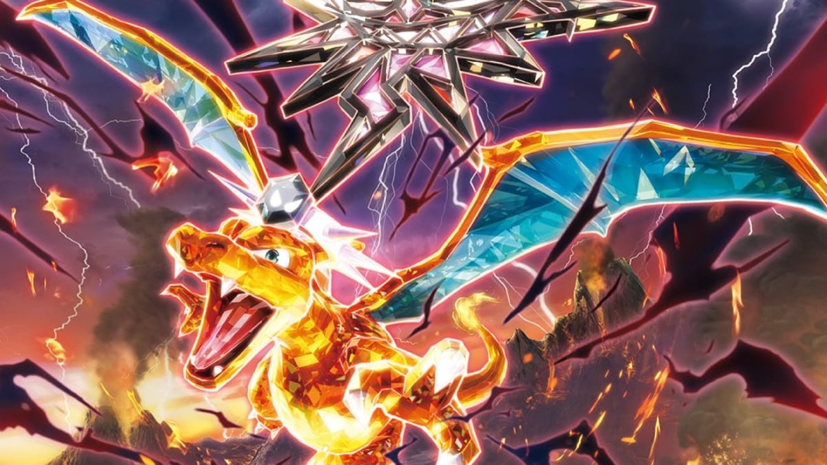 Artwork of Tera Charizard from Pokemon TCG Obsidian Flames