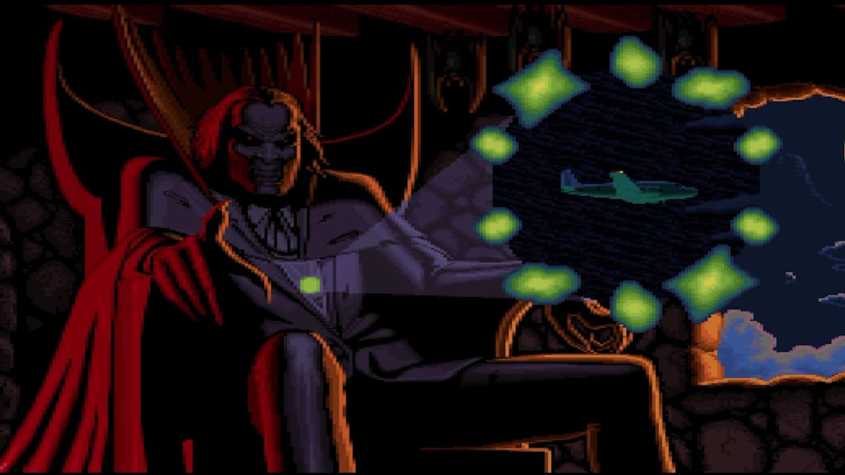 A vampiric-looking villain in Veil of Darkness, one of the retro classics SNEG is bringing to Steam and GOG this month