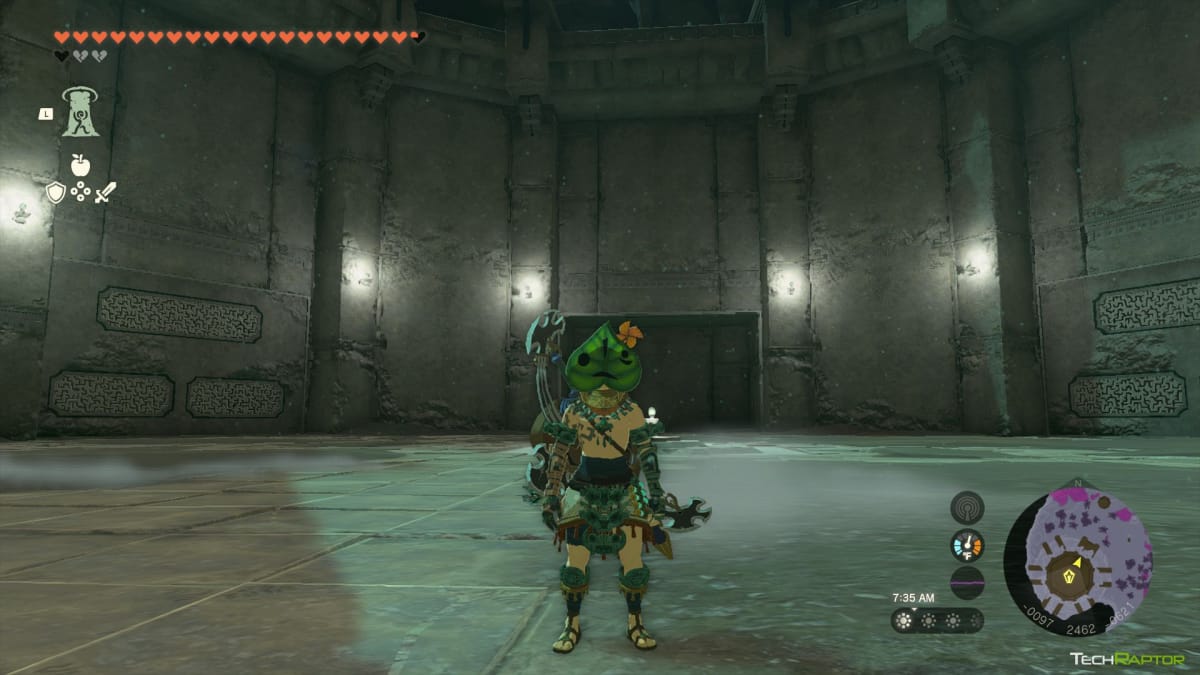 Link Wearing the Korok Mask in Tears of the Kingdom
