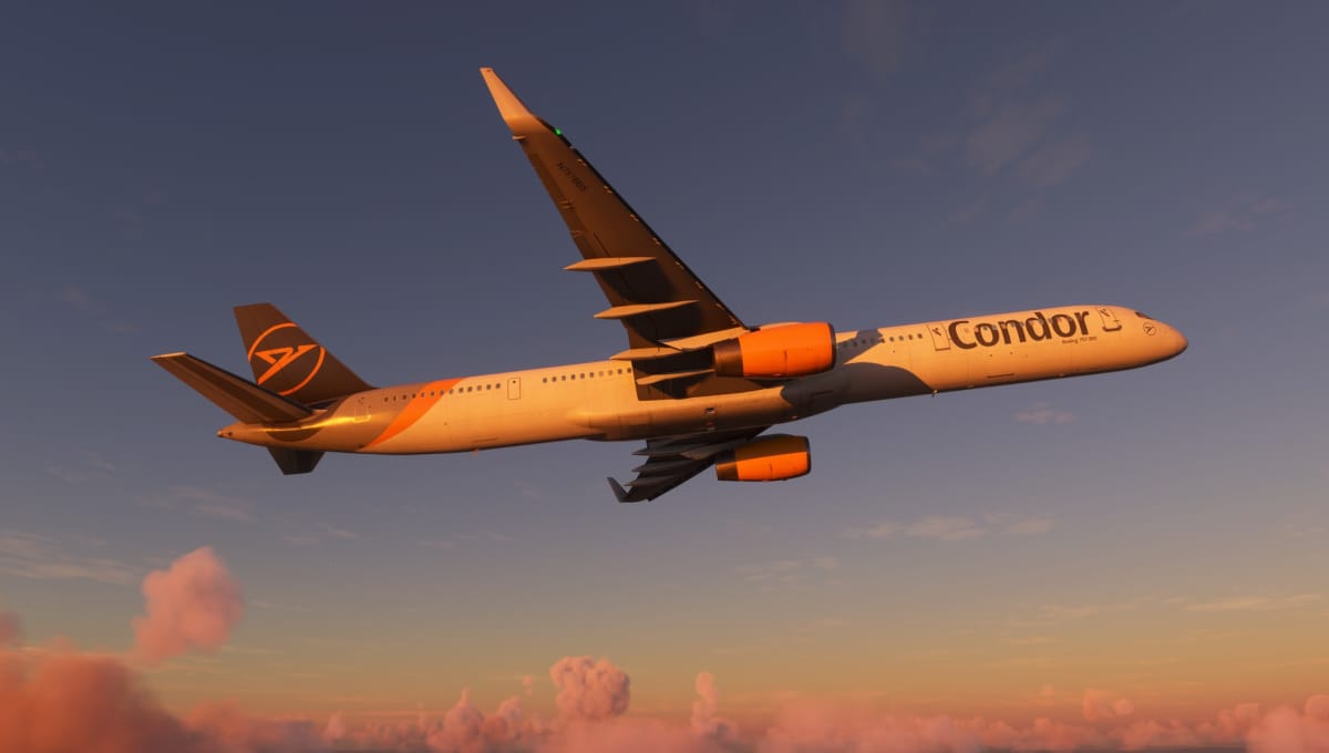 Microsoft Flight Simulator Boeing 757 in Condor Livery