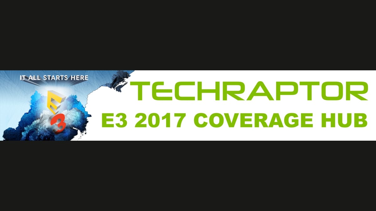 Logo showing the TechRaptor logo next to a logo for E3 2017. 