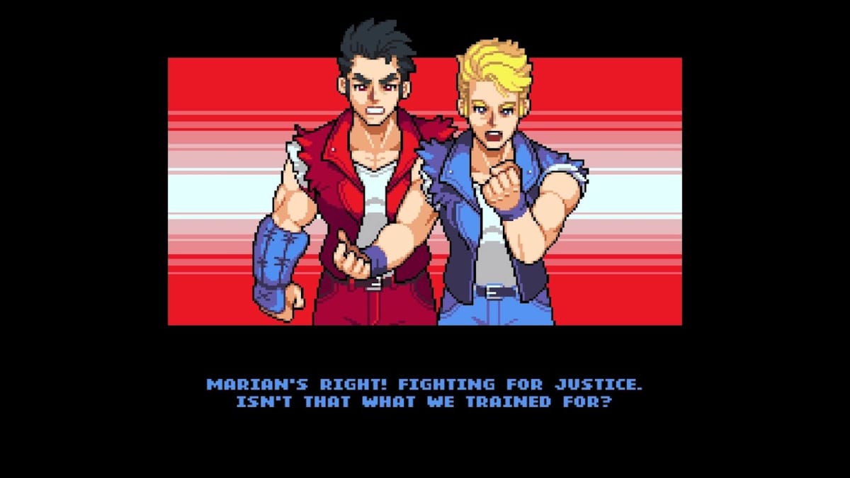 Double Dragon Gaiden: Rise of the Dragons Review Image depicting our two heroes at work.