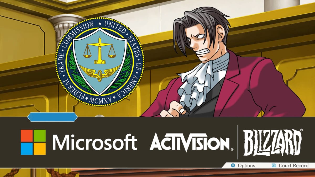 Miles Edgeworth from Ace Attorney as the FTC defeated by Microsoft and Activision