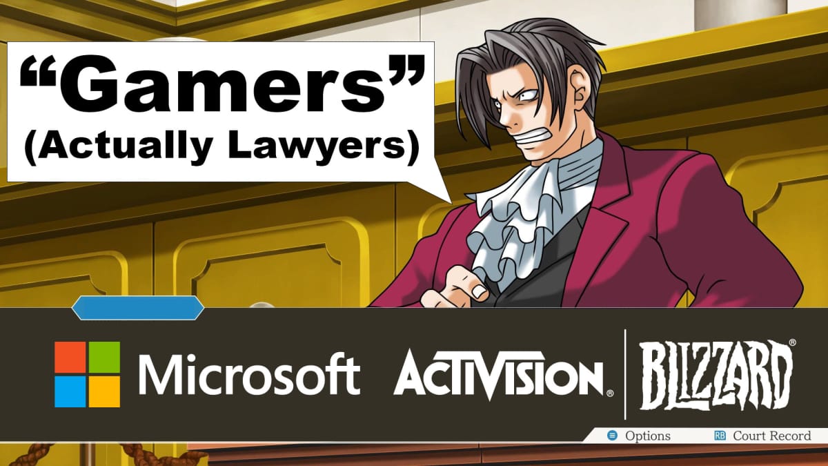 Gamers Lawsuit Microsoft Activision Blizzard Denied by Supreme Court (dramatization with Edgeworth from Ace Attorney)