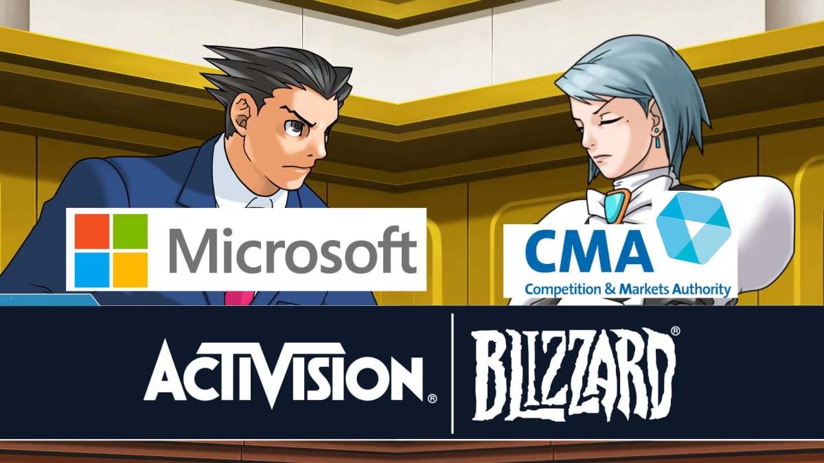 Microsoft and CMA face each other in Ace Attorney