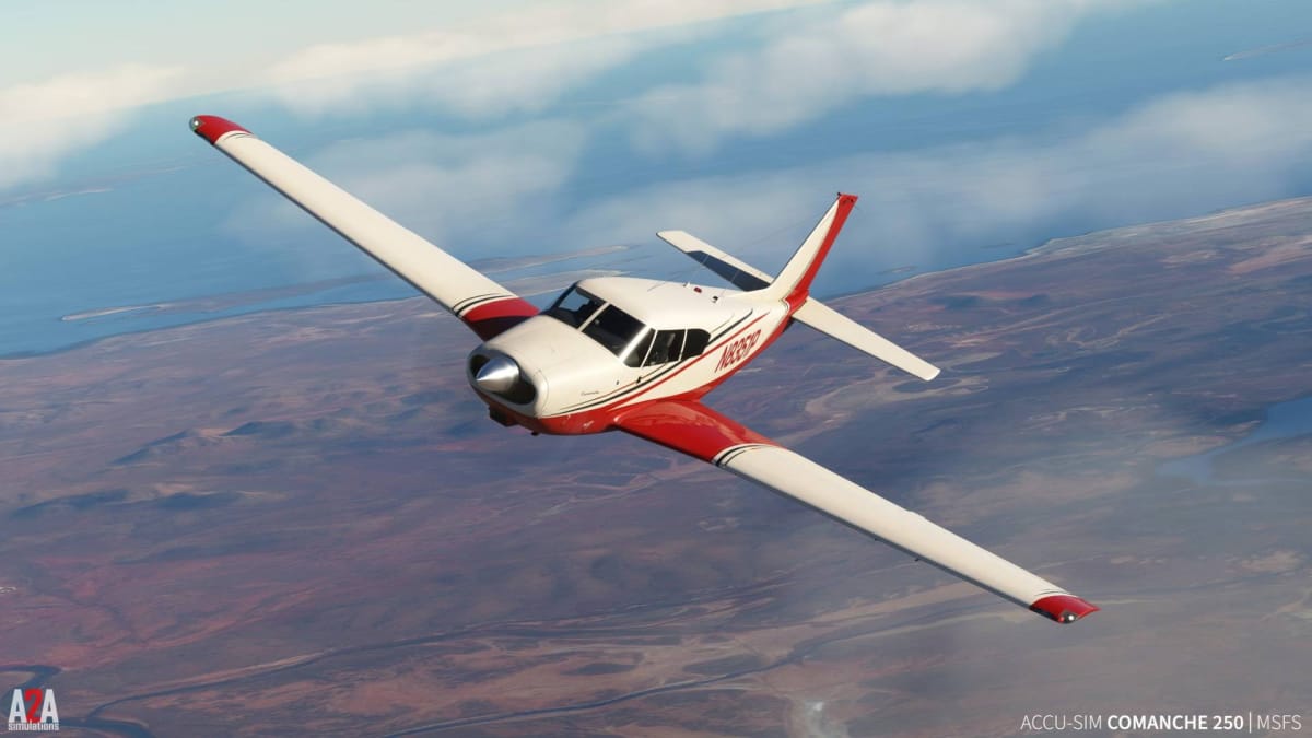 A2A's Piper 250 Comanche in Microsoft Flight Simulator