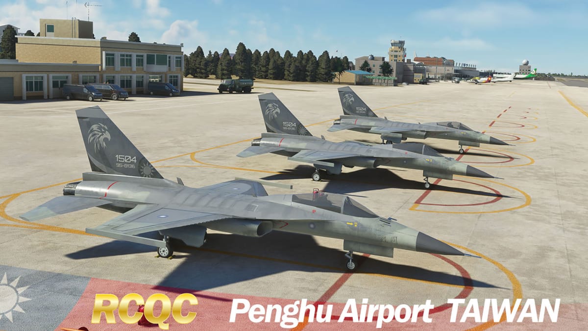 Microsoft Flight Simulator AIDC F-CK-1 Ching-kuo at Penghu Airport