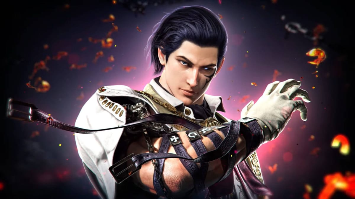 A closeup of Claudio Serafino in Tekken 8