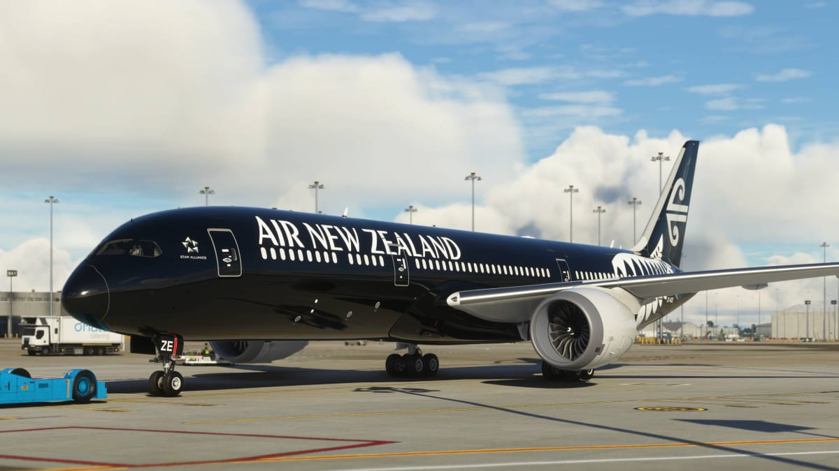 Microsoft Flight Simulator Boeing 787-9 n Air New Zealand Black Livery