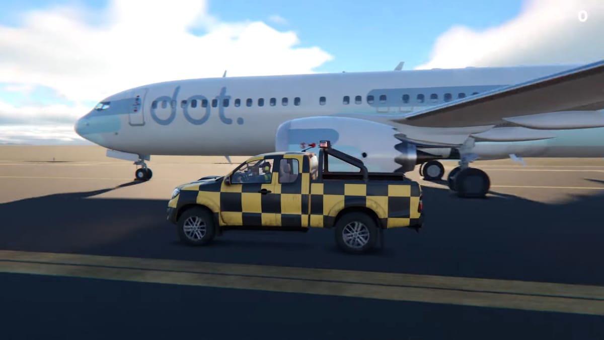 AirportSim Racing a Boeing 737