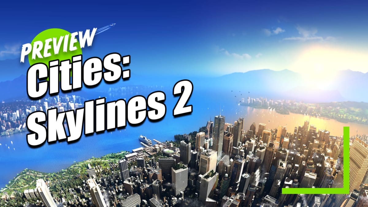 Cities Skylines 2 Key Art Preview Hero Image Showing a Beautiful City