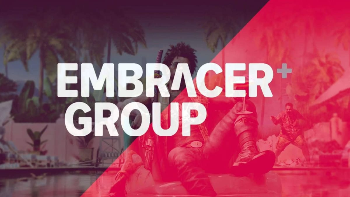 Embracer Group Logo Superinposed on Dead Island 2 Art