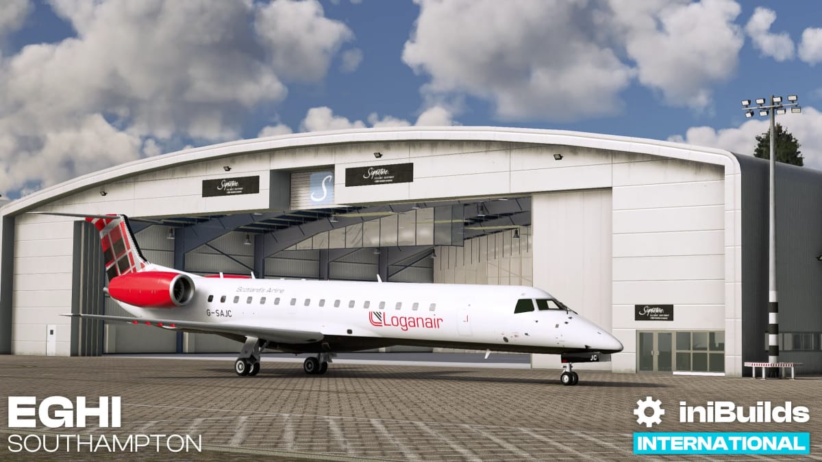 Microsoft Flight Simulator - Loganair Aircraft at Soouthampton
