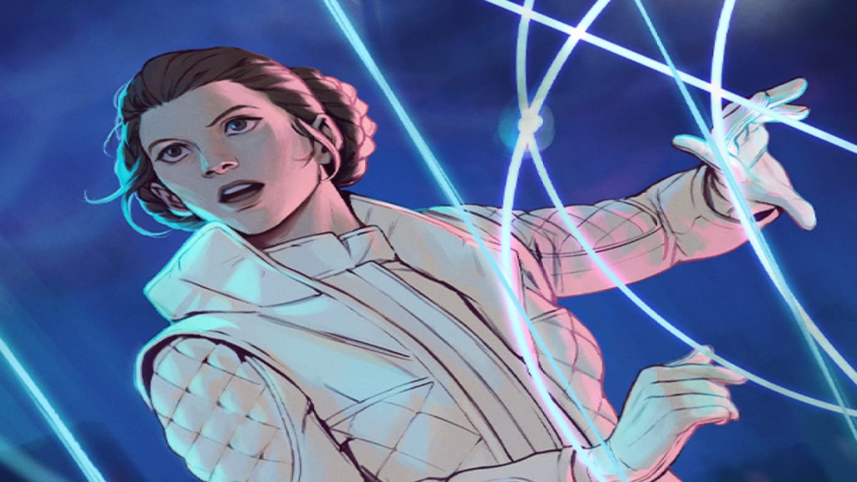 Star Wars: Unlimited Booster Pack artwork featuring Princess Leia
