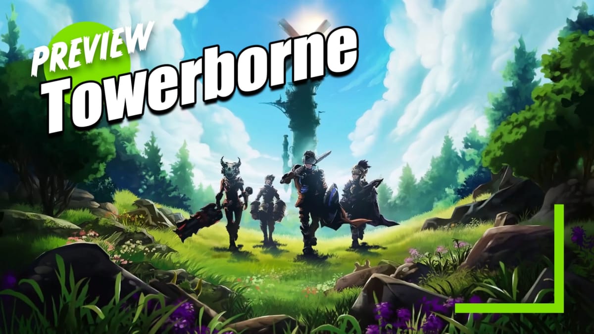 Towerborne Preview Hero Art Showing the Aces and the Belfry