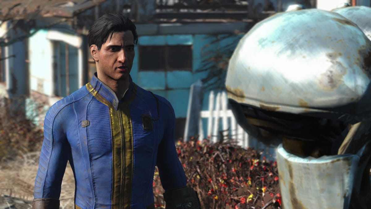 The player talking to Codsworth in Fallout 4, which is on the Xbox Game Pass Core game list