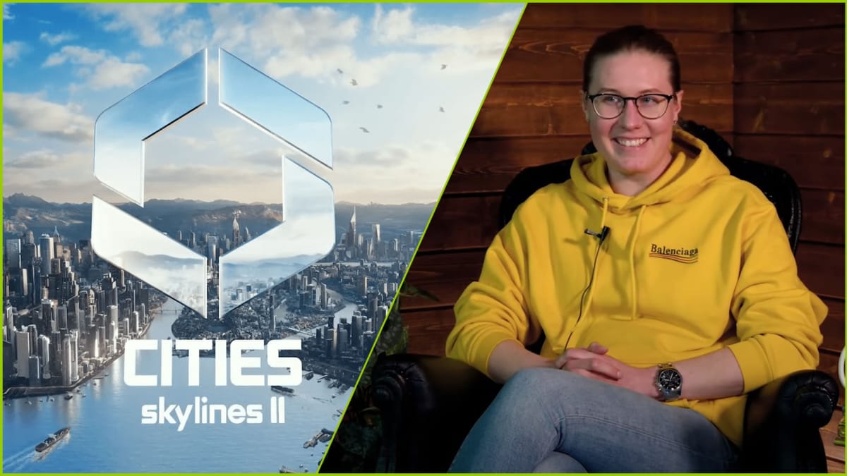 Cities Skylines 2 Logo and Colossal Order CEO Mariina Hallikainen