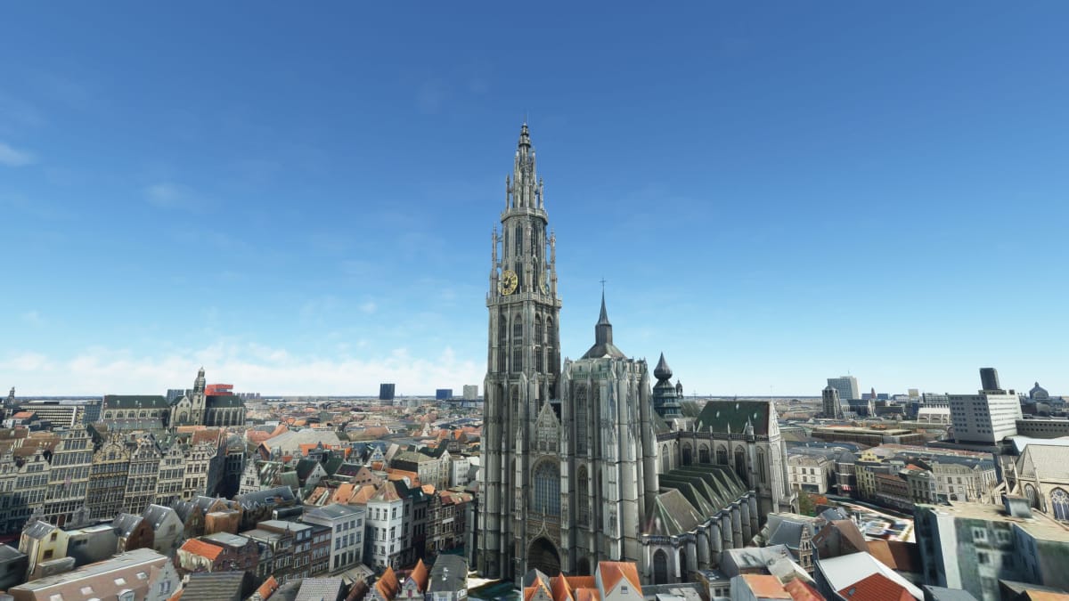 Microsoft Flight Simulator Antwerp Cityscape Add-on