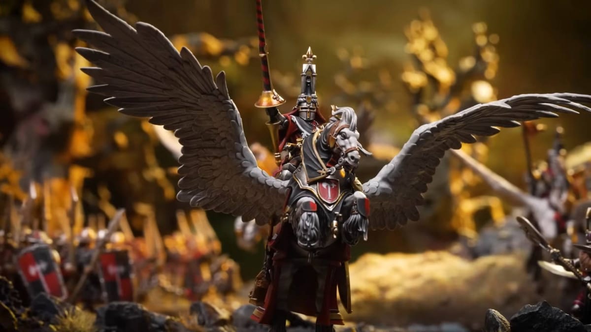 Warhammer: The Old World - Bretonnian Lord on Pegasus