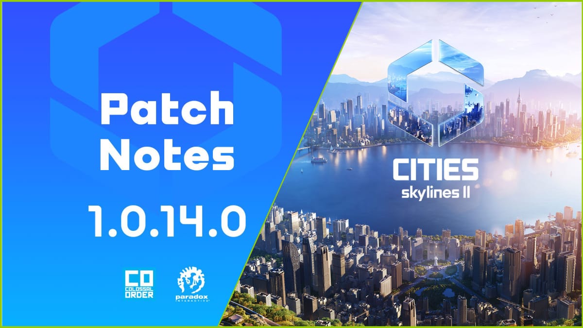 Cities: Skylines 2 Patch 1.0.14.0 hero image