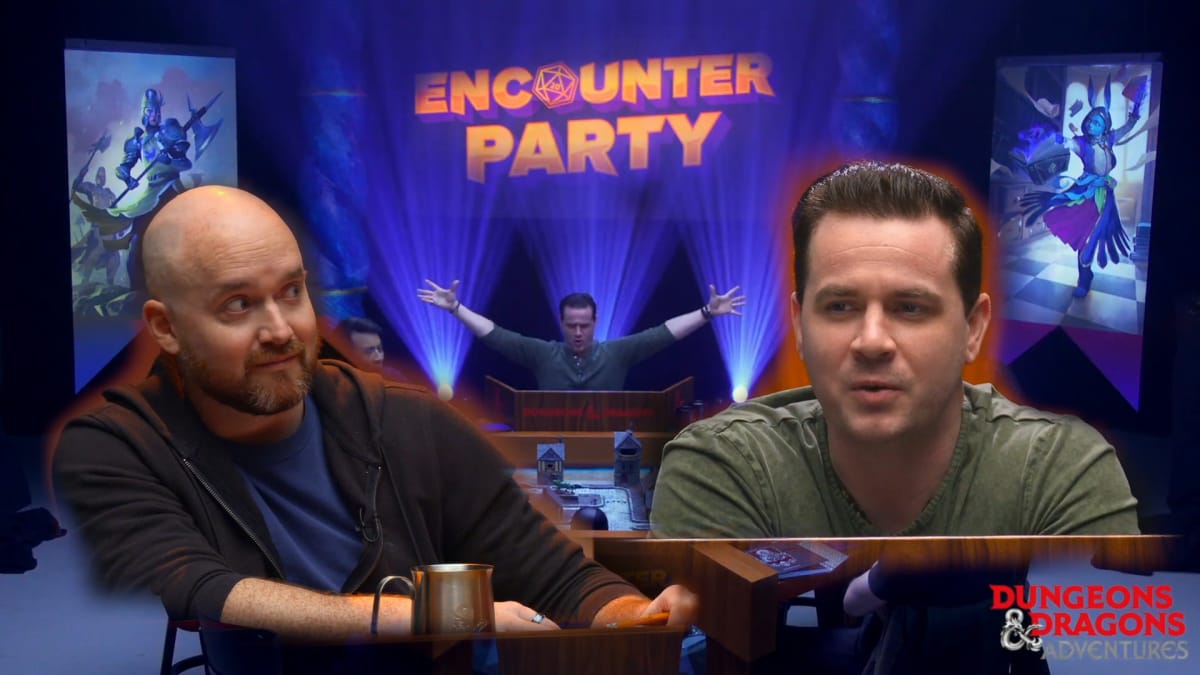 Ned Donovan and Brian David Judkins from Encounter Party across their new set