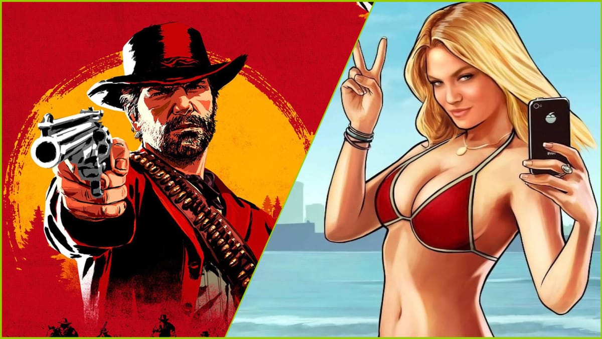 Grand theft Auto 5 and Red Dead Redemption 2 Art