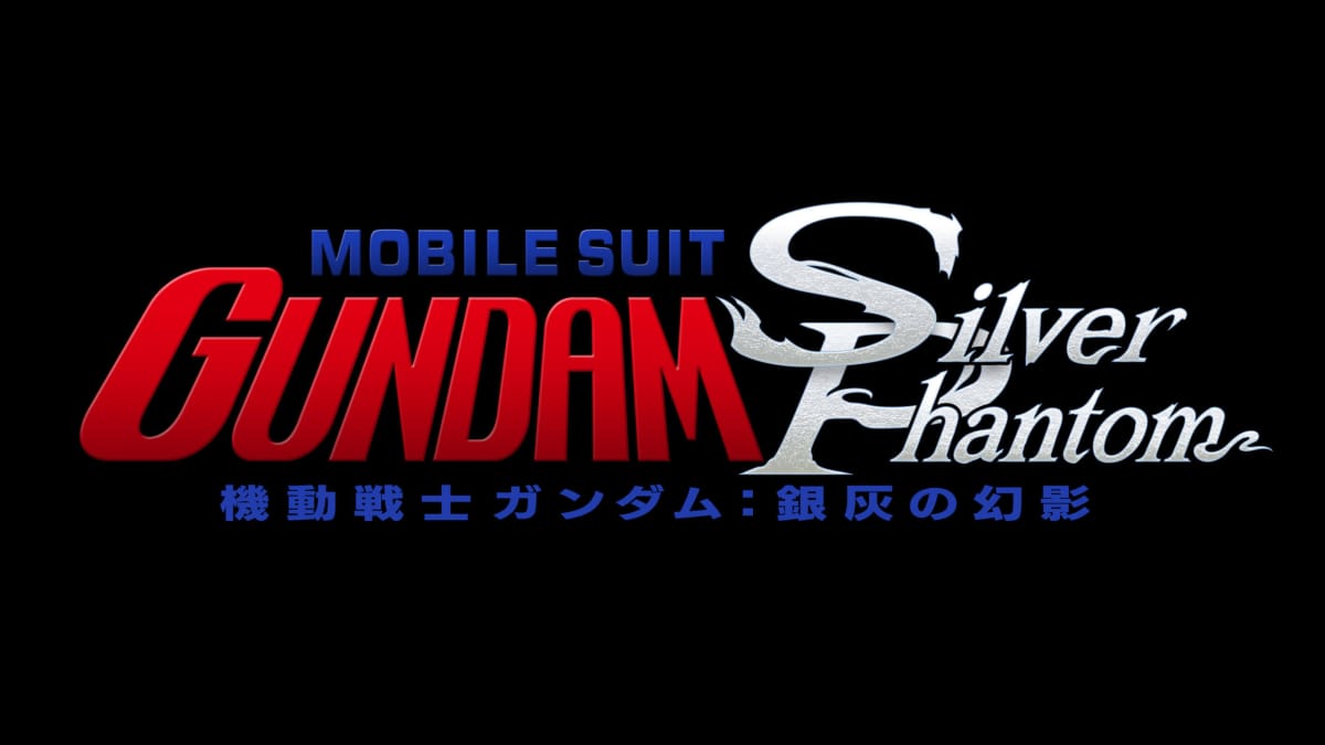 The Mobile Suit Gundam: Silver Phantom logo against a black background