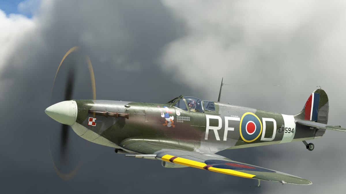 The Supermarine Spitfire Mk Vb in Microsoft Flight Simulator