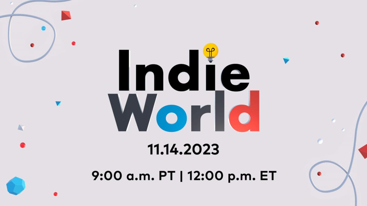 A banner showing the Nintendo Indie World logo, complete with the time and date it's showing