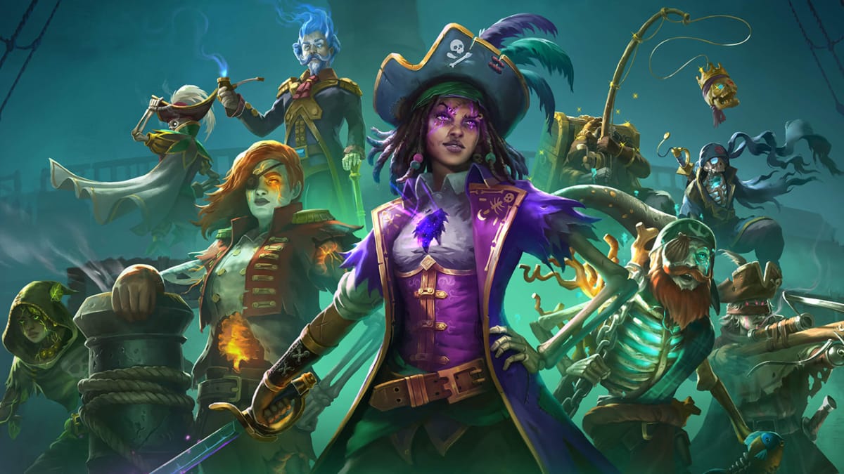 The piratical, ghostly crew of Mimimi Games' Shadow Gambit: The Cursed Crew