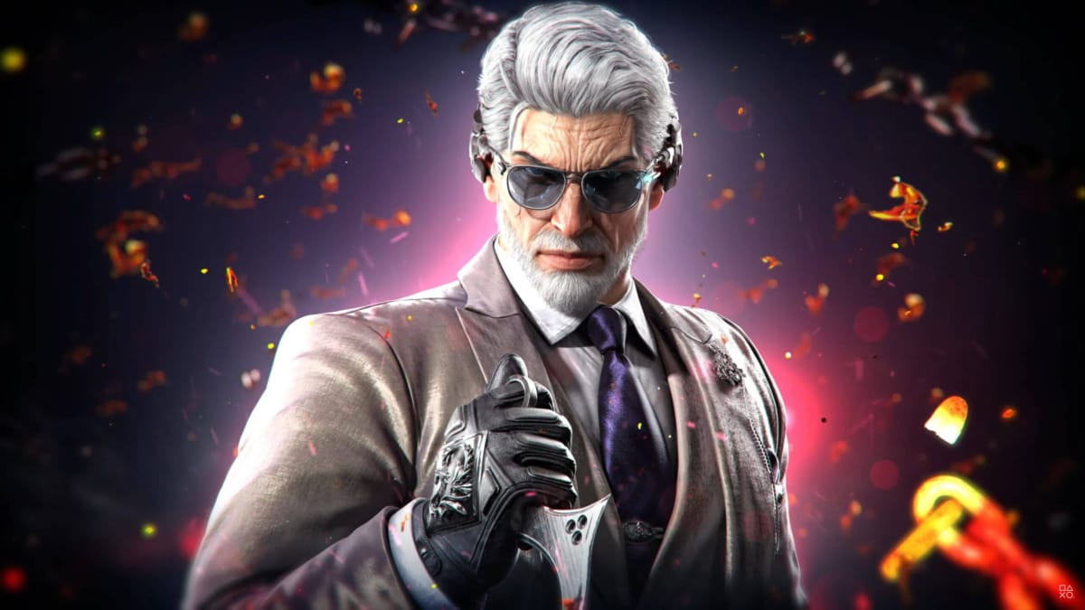 A close-up of the stylish new Tekken 8 character Victor Chevalier