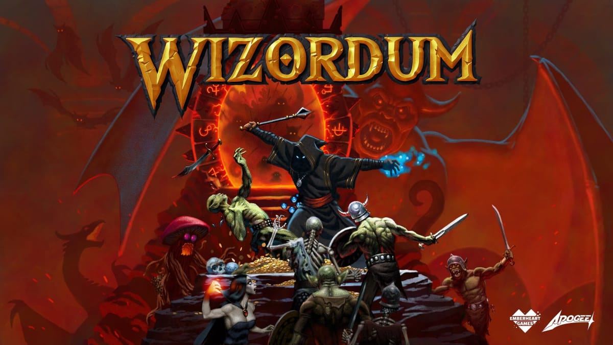 Key art for Wizordum by Emberheart Games and published by Apogee. 