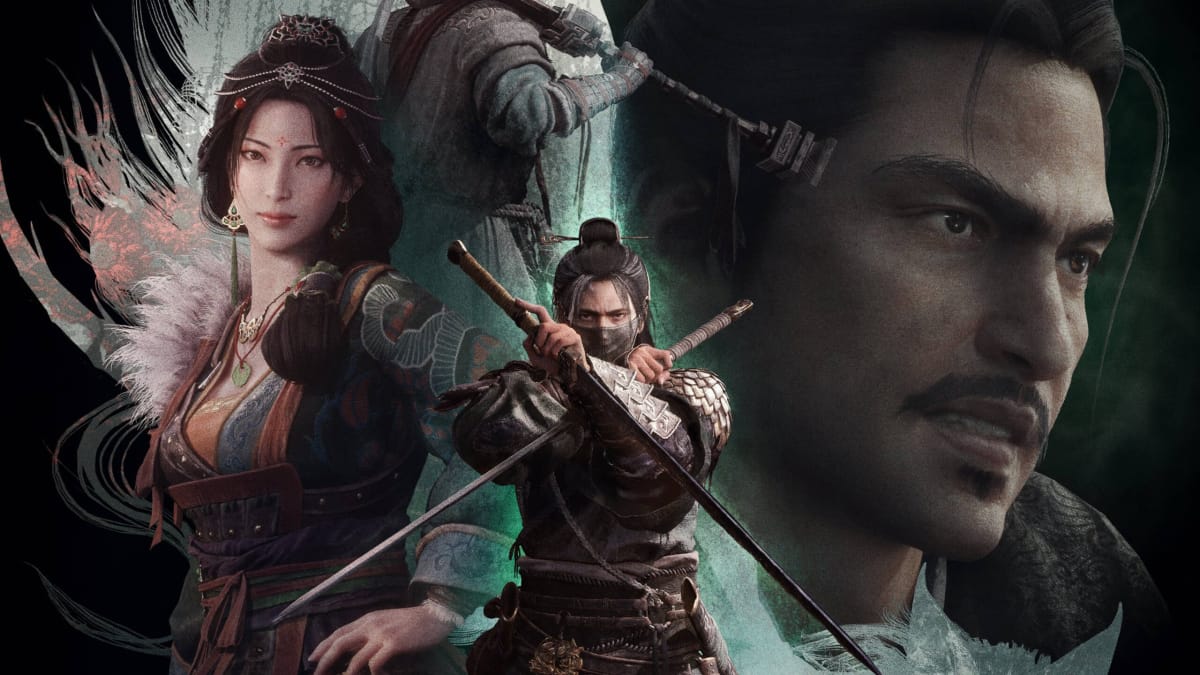 Several characters posing dynamically in key art for the Wo Long: Fallen Dynasty Upheaval in Jingxiang DLC