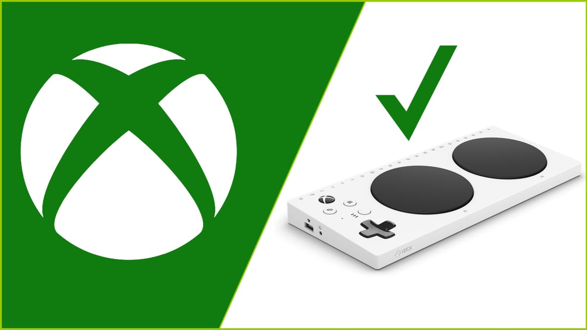 Xbox Adaptive Controller and logo
