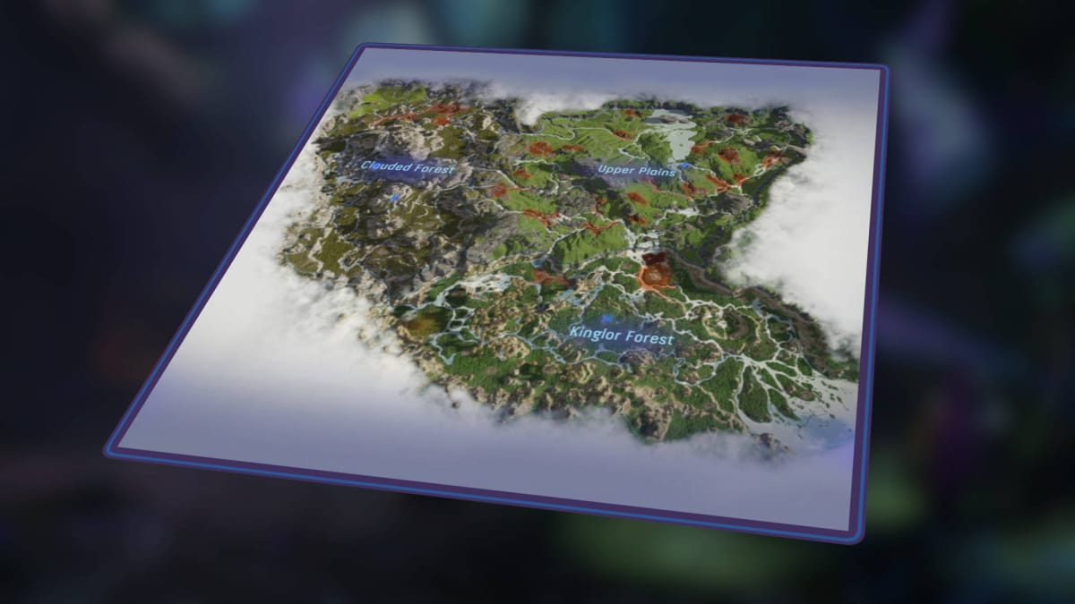 Avatar: Frontiers of Pandora Map Guide - Tarsyu Sapling and Bellsprig Locations - Cover Image Pandora Map at an Angle